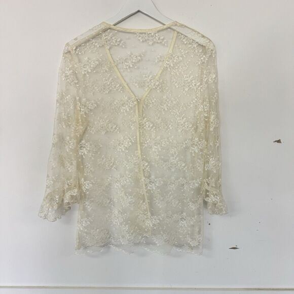 Ivory Lace Overlay Dress 2pc. Fairy Vintage Wedding By Rabbit Designs Misses 16 - Picture 10 of 16